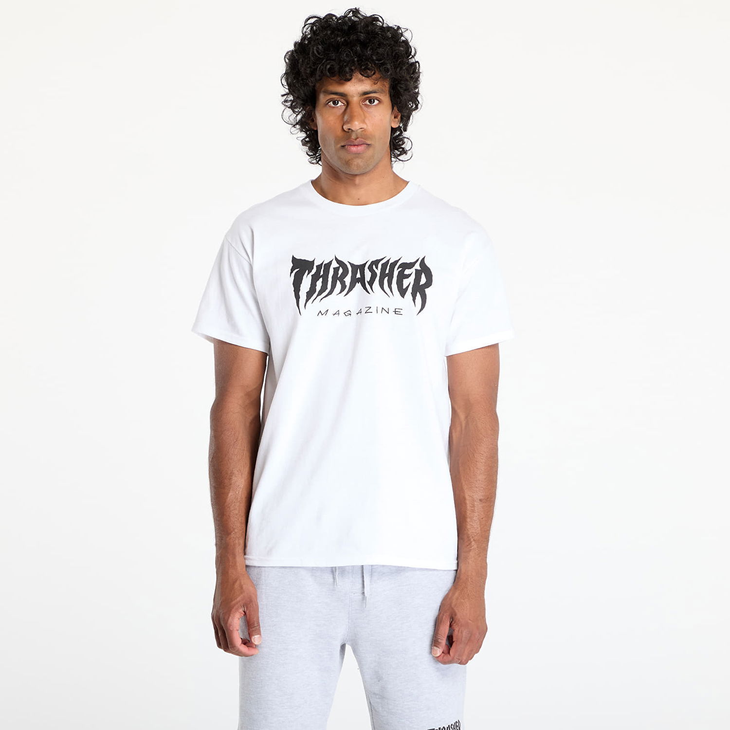 Tričko Thrasher Thrasher Metal T-Shirt Biela | 145692, 0