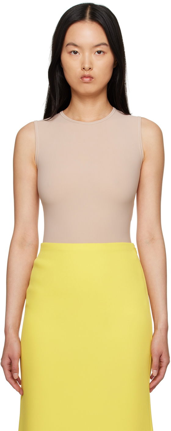 Body Valentino Crewneck Bodysuit Béžová | 2B0MR00S7WM, 0