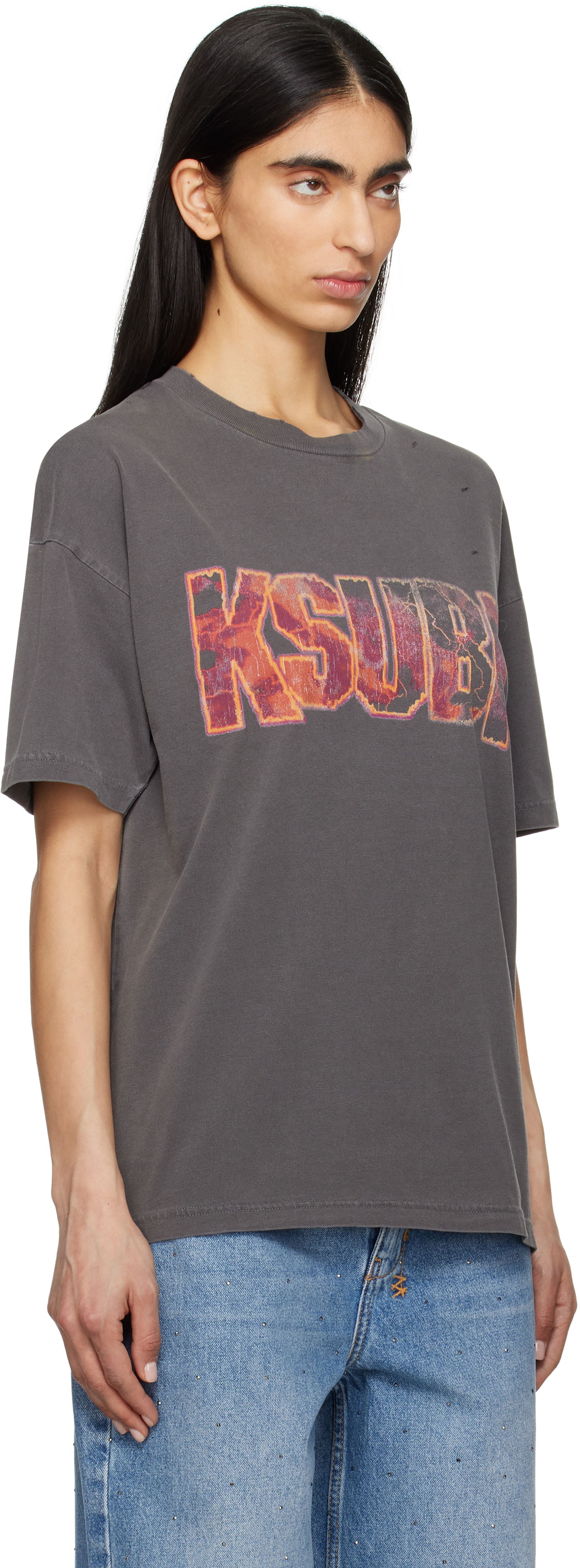 Tričko Ksubi Ksubi Kickstart Oh G Short Sleeve T-Shirt Šedá | WSP25TE003, 1