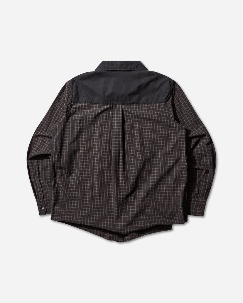 Košeľa OUR LEGACY Double Borrowed Shirt Faux Lumberjack Check Čierna | M4252DB 001