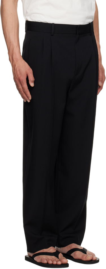 Nohavice The Row The Row Silas Pleated Trousers Čierna | 909-W3598, 1