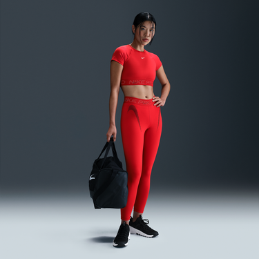 Crop Top Nike Dri-FIT Nike Pro Short Sleeve Crop Top Červená | HM6369-657, 2