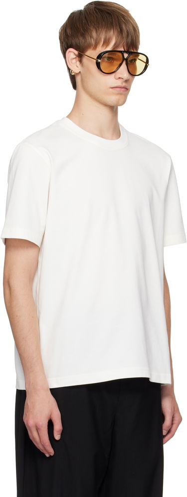 Tričko Bottega Veneta Bottega Veneta Cotton T-Shirt with Small Logo Biela | 838959V4N509071, 1