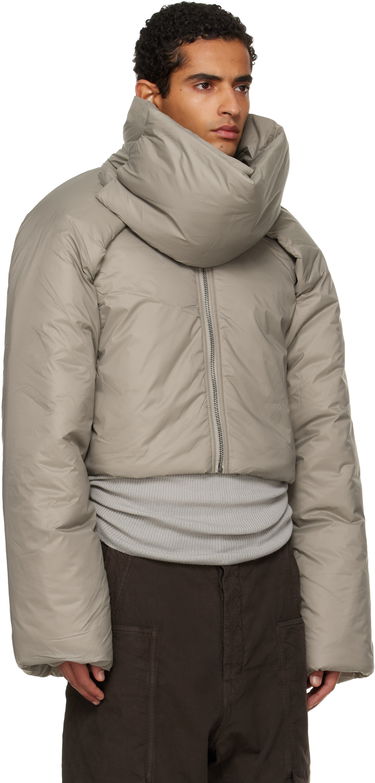 Prešívaná bunda Rick Owens Rick Owens DRKSHDW Concordians Convertible Cropped High-Neck Puffer Jacket Béžová | DU02E7777 NP, 1