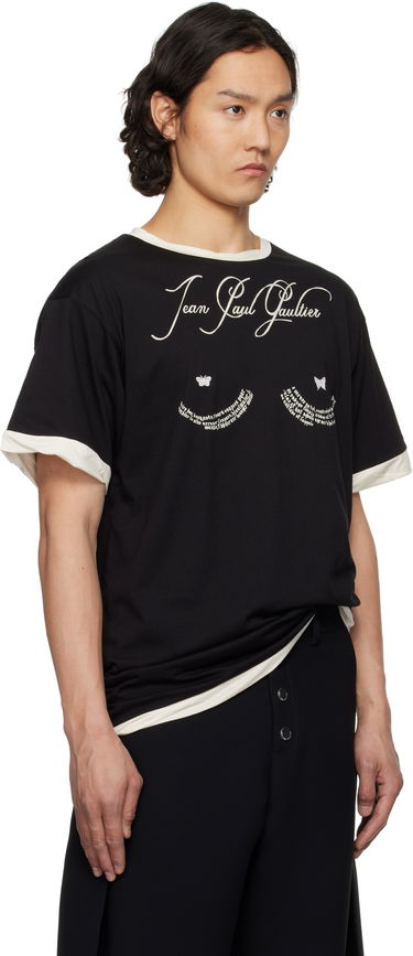 Tričko Jean Paul Gaultier Jean Paul Gaultier Oversized Tattoo Poem T-Shirt Čierna | 25/34-F-TS112I-J087-0003, 1