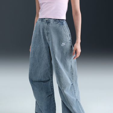 Crop Top Nike Sportswear Wide Leg Jeans Ružová | IH5107-440, 1