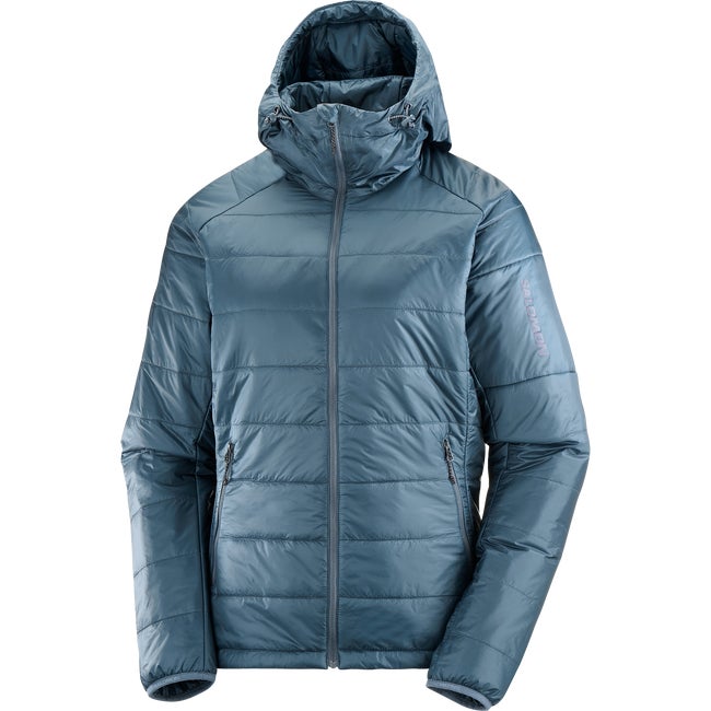 Prešívaná bunda Salomon Hooded Insulated Jacket Modrá | LC2339800, 1