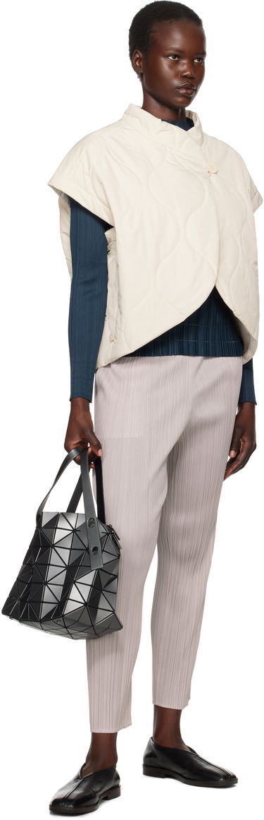 Vesta Pleats Please Issey Miyake Issey Miyake Quilted Vest Biela | PP48ZE882, 3