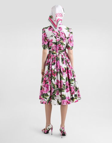 Šaty Dolce & Gabbana Dolce & Gabbana Cotton Jacquard Corset Dress with Floral Print Rôznofarebný | F6AGMTHS5S3HA5KR, 2