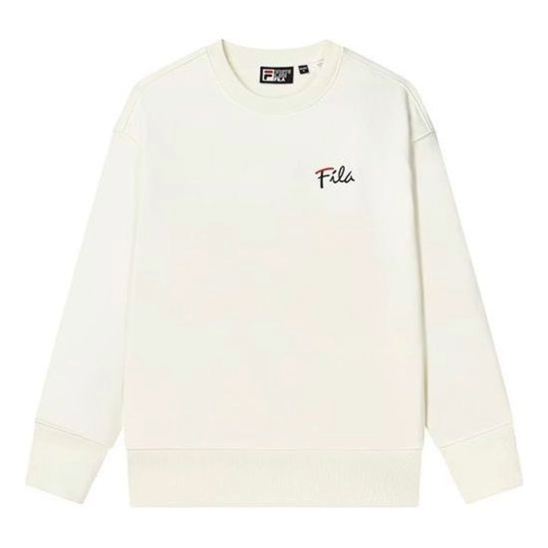 Sveter FILA Logo Print Sweatshirt Biela | F11U248201F-IV, 0