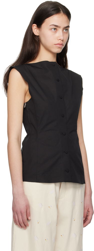 Tielko Marni Marni Compact Cotton Poplin Top Čierna | TTMA0393S0 TCY65, 1