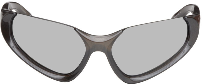 Slnečné okuliare Balenciaga Exaggerated Sport Goggle Sunglasses Šedá | BB0202S-002, 0