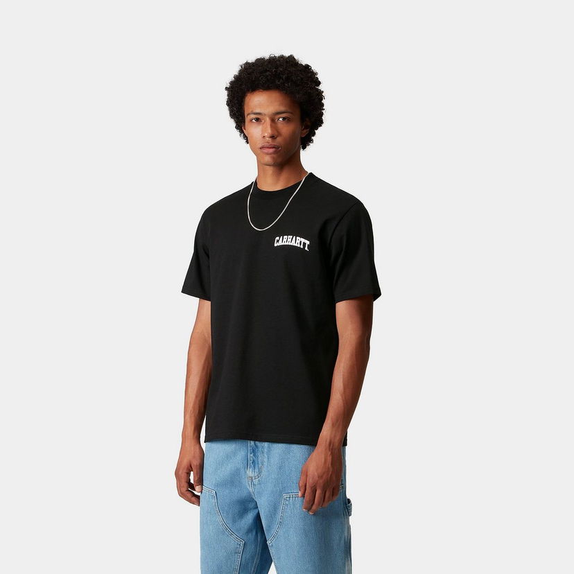 Tričko Carhartt WIP Short Sleeve University Script T-Shirt Čierna | I036110_9