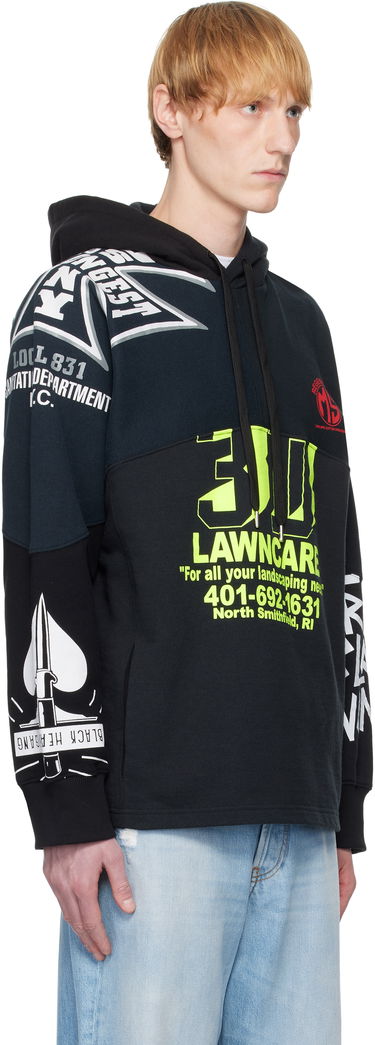 Mikina Marine Serre Marine Serre Regenerated Graphic Hoodie Čierna | UST025A UJER0007, 4