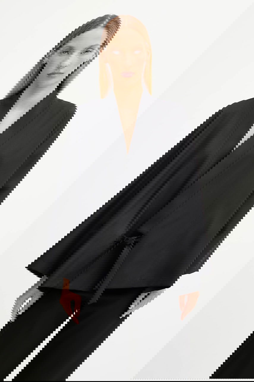Bunda KENZO Kenzo Kimono Wrap Jacket Čierna | FF62VE2749RA, 0