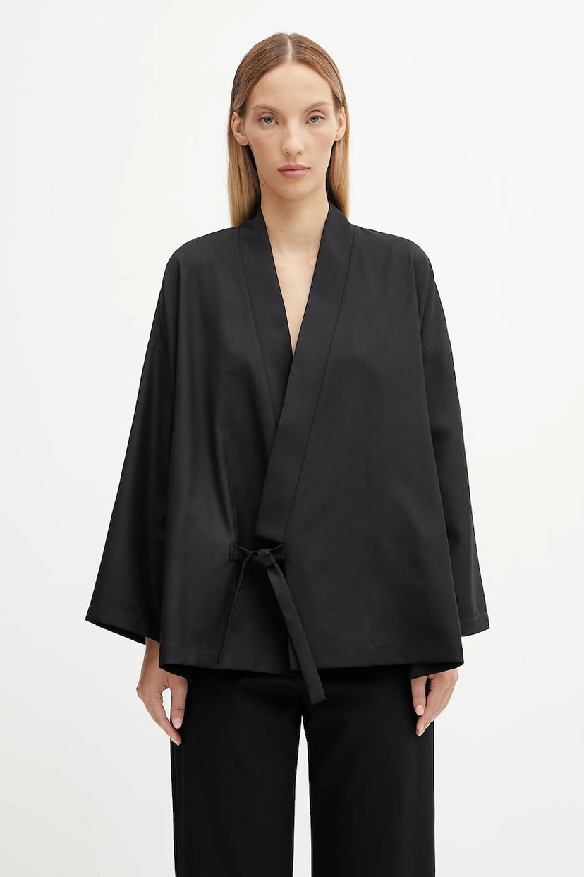 Bunda KENZO Kenzo Kimono Wrap Jacket Čierna | FF62VE2749RA