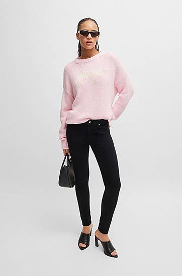Džínsy BOSS Skinny Fit Stretch Denim Jeans Čierna | 50522436, 1