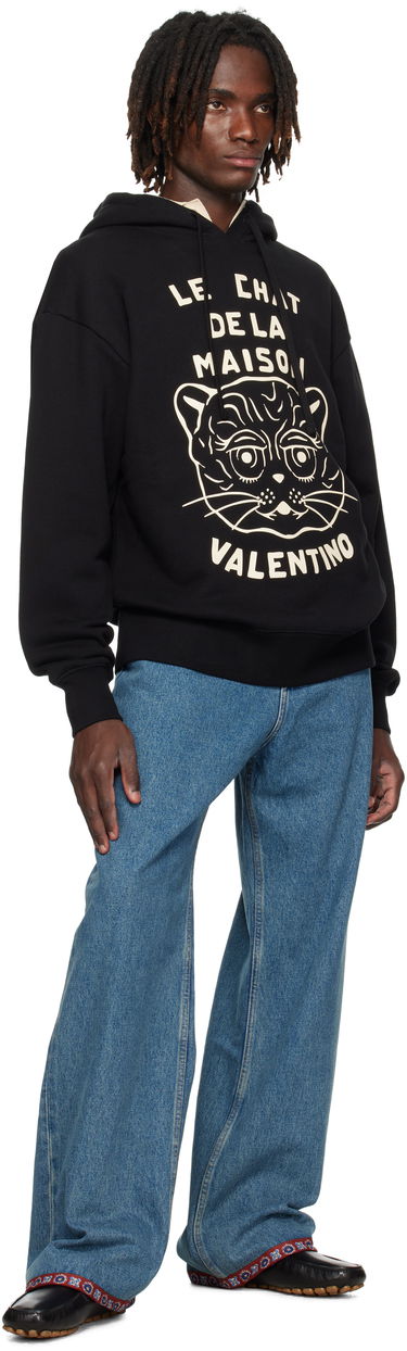 Mikina Valentino Valentino 'Le Chat De La Maison' Print Hoodie Čierna | 7V3MF28NB33, 3