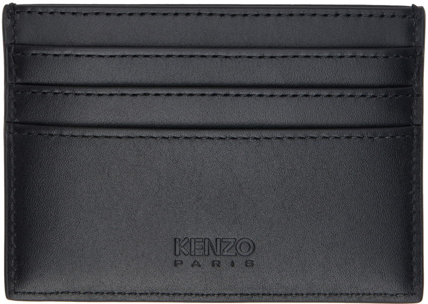 Peňaženka KENZO Paris Emboss Leather Card Holder Čierna | FE58PM820L44, 1