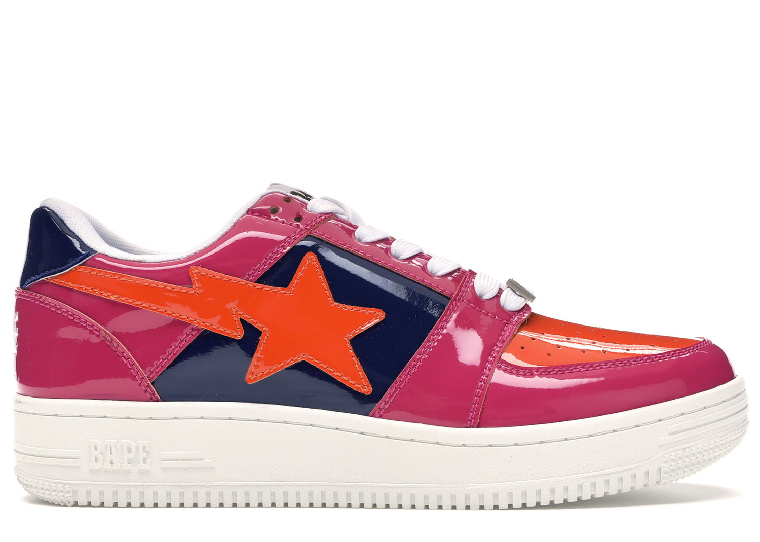 Tenisky a topánky BAPE Bape Sta Low "Color Block Pink Orange Navy" Červená | 1F80191001-PNK, 0
