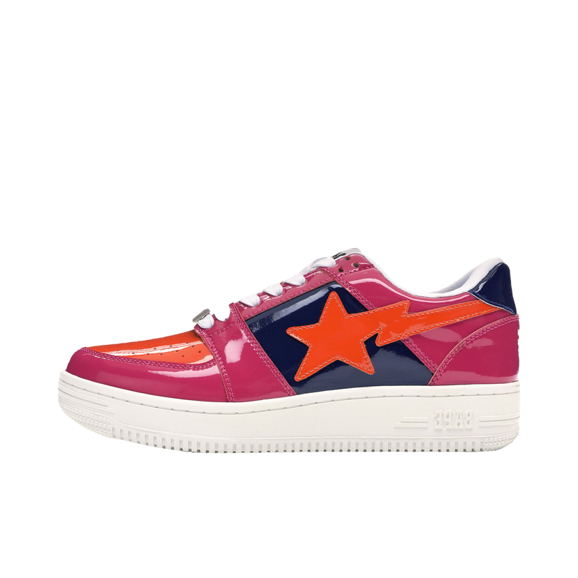 Tenisky a topánky BAPE Bape Sta Low "Color Block Pink Orange Navy" Červená | 1F80191001-PNK