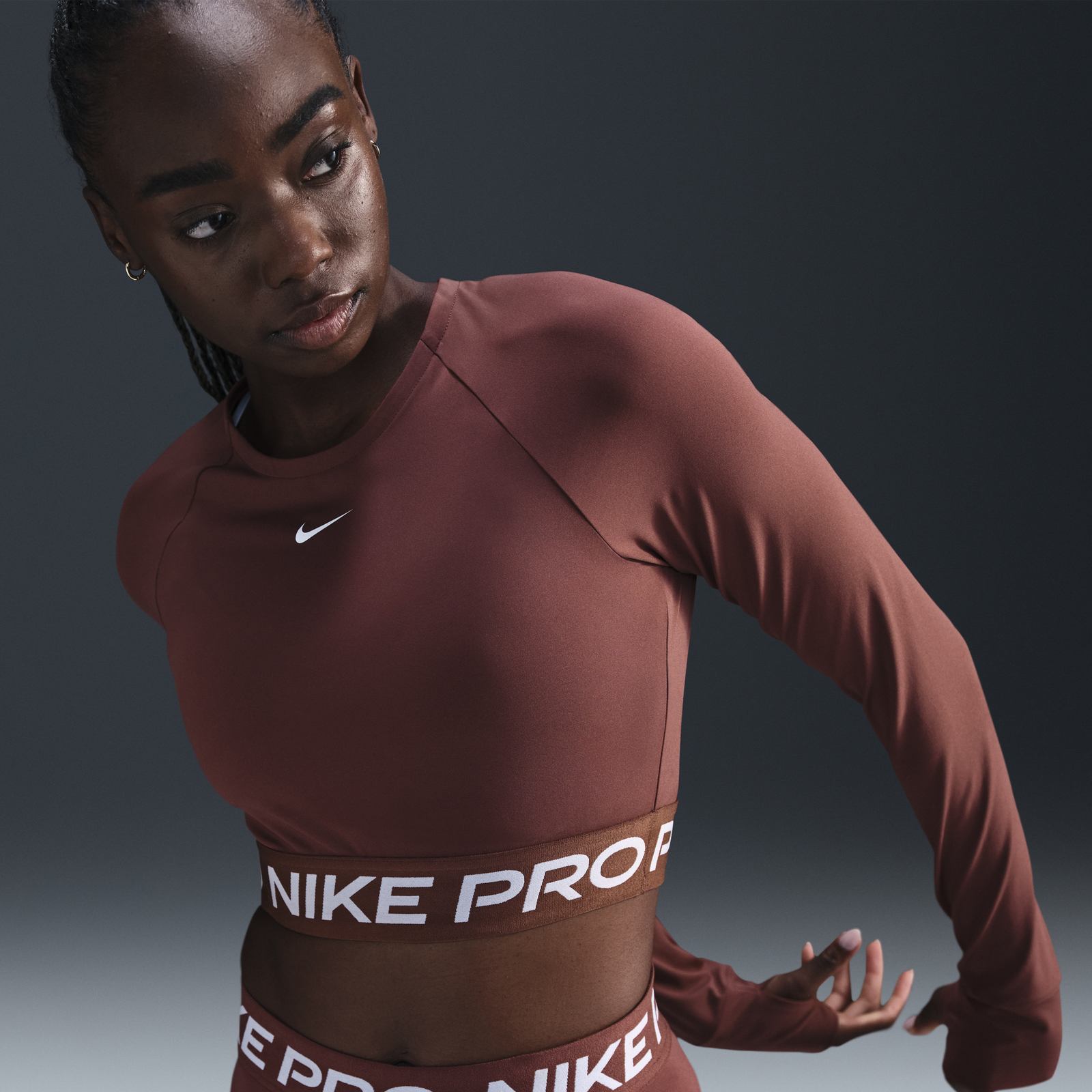 Crop Top Long Sleeve Dri-FIT