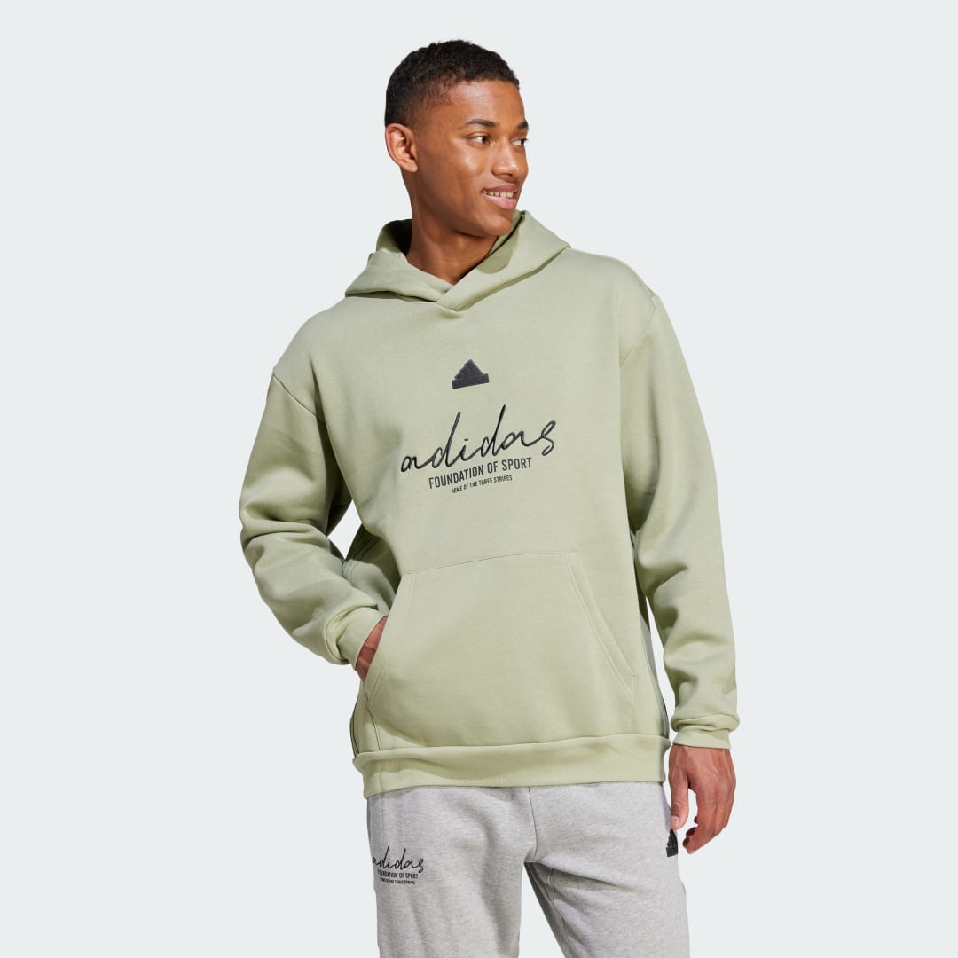 Mikina adidas Performance Fleece Hoodie Zelené | IW3532, 0