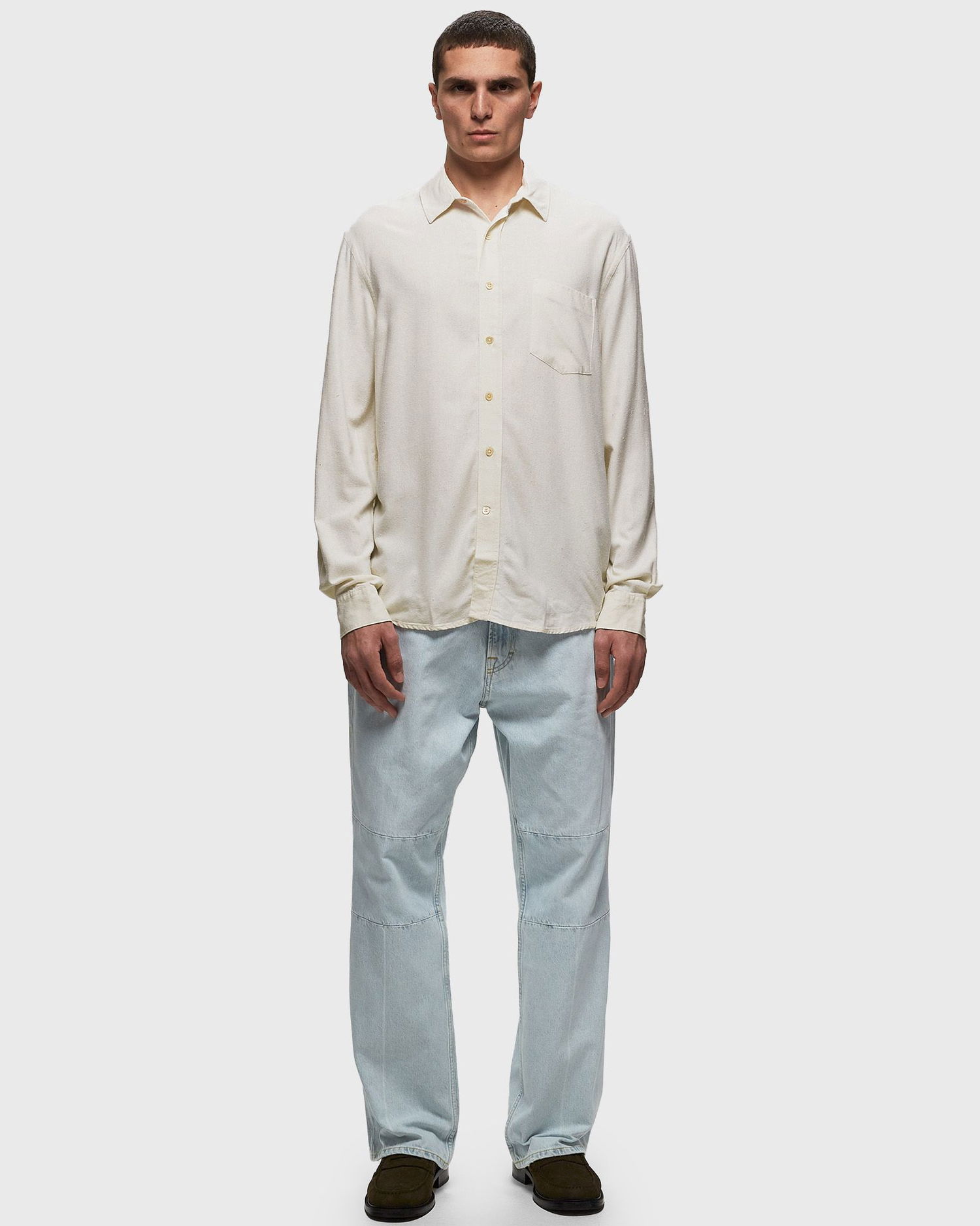 Košeľa OUR LEGACY Our Legacy Classic Silk Shirt Biela | COCSWS, 1