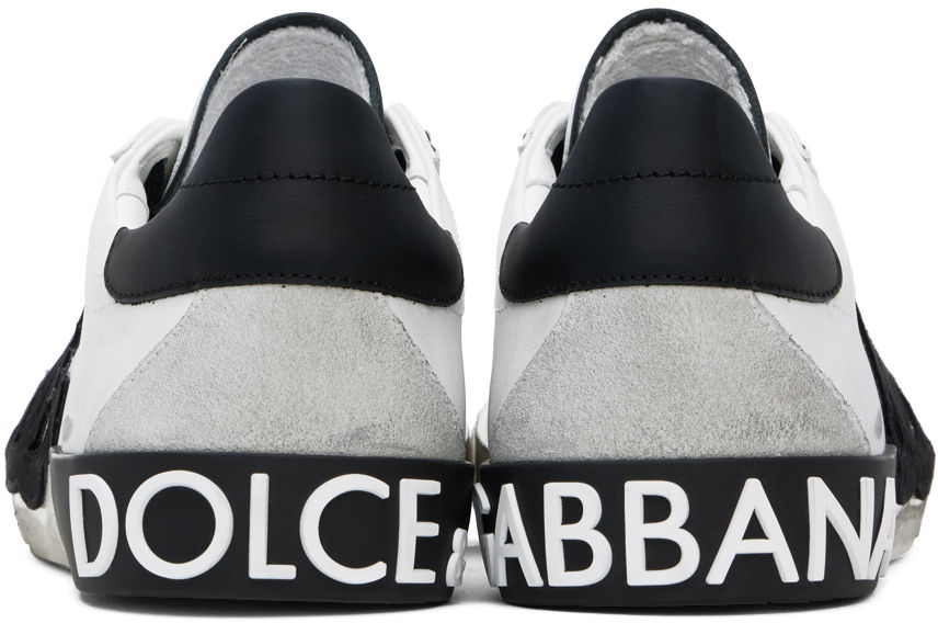 Tenisky a topánky Dolce & Gabbana Off-White Portofino Vintage Sneakers Biela | CS2203AO277, 1