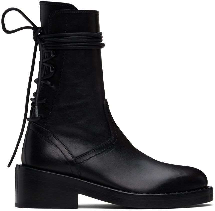 Oblečenie Ann Demeulemeester Ann Demeulemeester Henrica Leather Boots Čierna | 2201-W-A02-380-099, 0