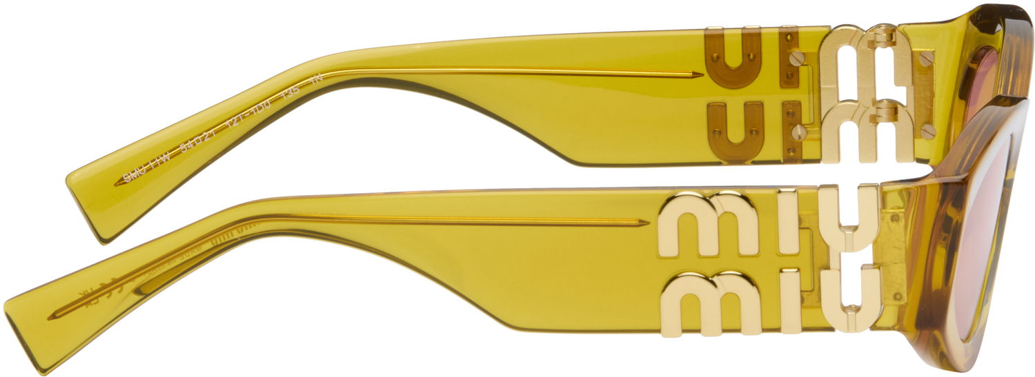 Slnečné okuliare Miu Miu Miu Glimpse Sculpted Acetate Sunglasses Žltá | 0MU 11WS 8056262097854, 1