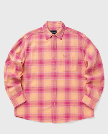 Košeľa thisisneverthat Plaid Flannel Shirt Oranžová | TN243WSHTL01PNK, 0