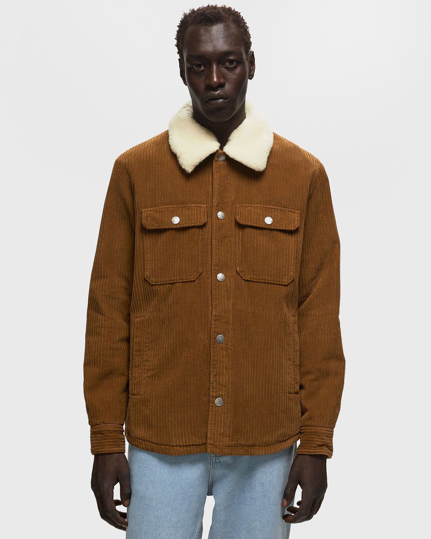 Bunda A.P.C. Alenzo Overshirts Hnedá | COEZQ-H02869-CAB, 1