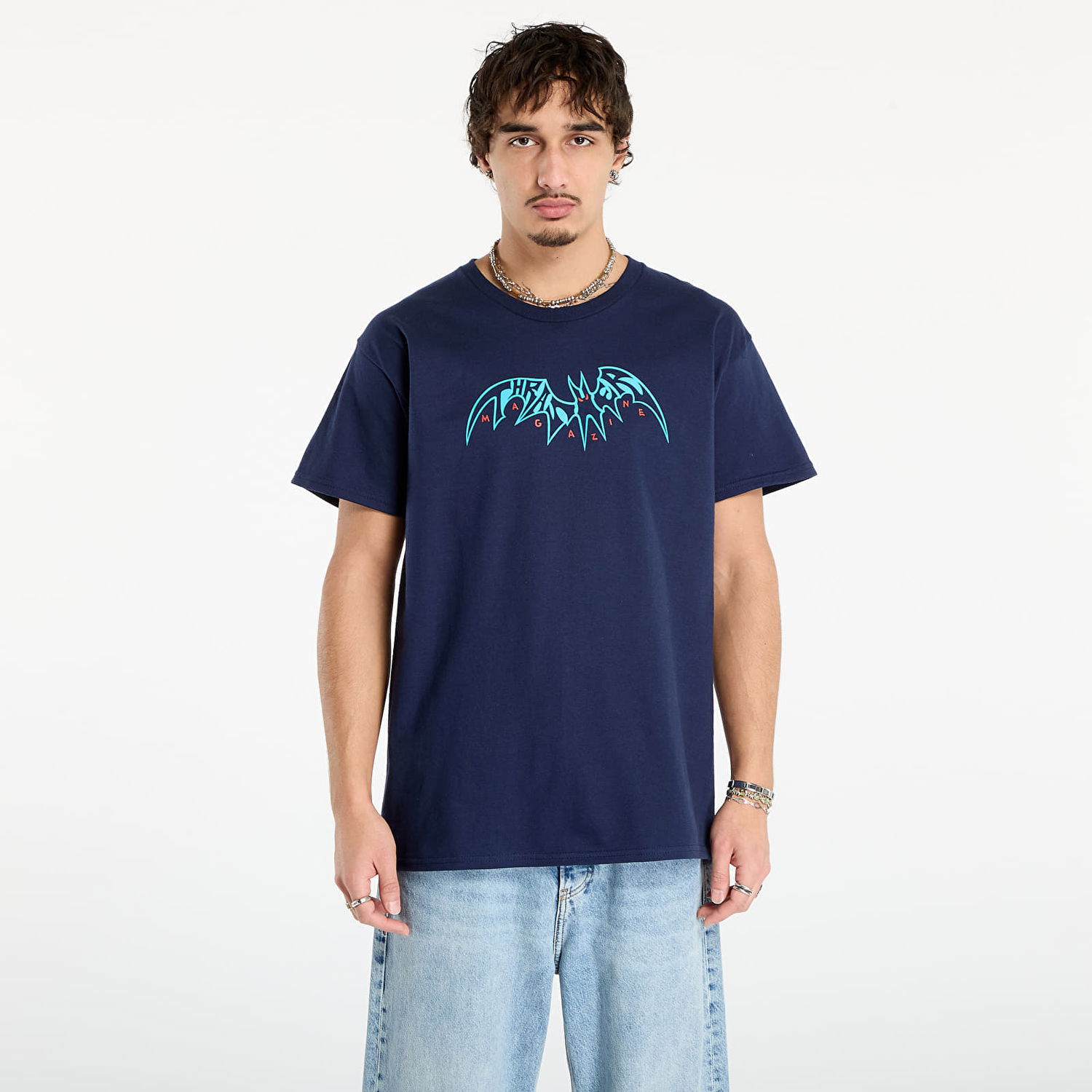 Tričko Thrasher Sky Ray by Neckface T-Shirt Navy | 145783, 0
