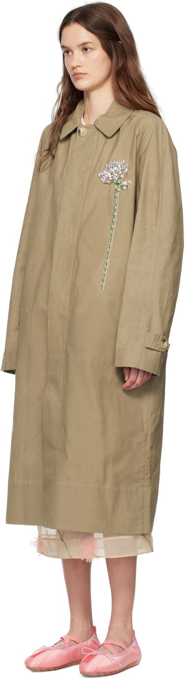 Trenčkot Simone Rocha Simone Rocha Embellished Carnation Car Coat Béžová | 2068DB-W 1247, 3