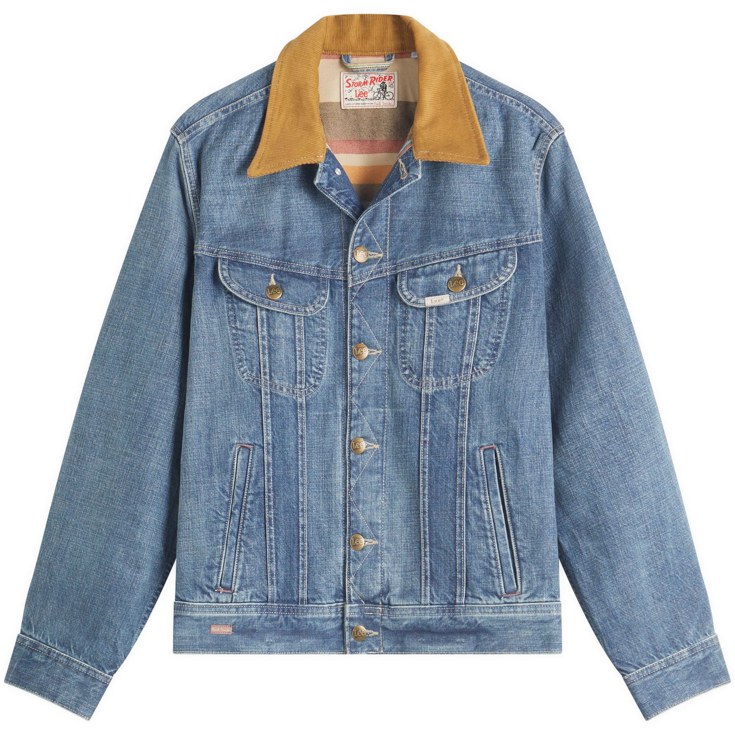 Bunda Paul Smith Paul Smith x Lee Storm Rider Denim Jacket, Large Modrá | M1R-STORM-PSELVW-MD, 1
