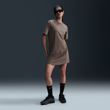 Tričko Nike Sportswear Chill Knit Relaxed Fit T-Shirt Dress Hnedá | DV7882-233, 2