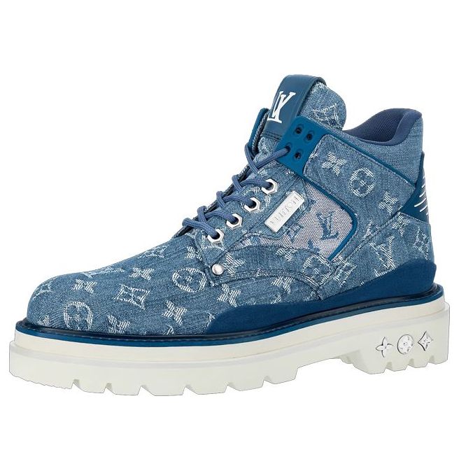 Tenisky a topánky Louis Vuitton Oberkamp Ankle Boots Modrá | 1A8JTT
