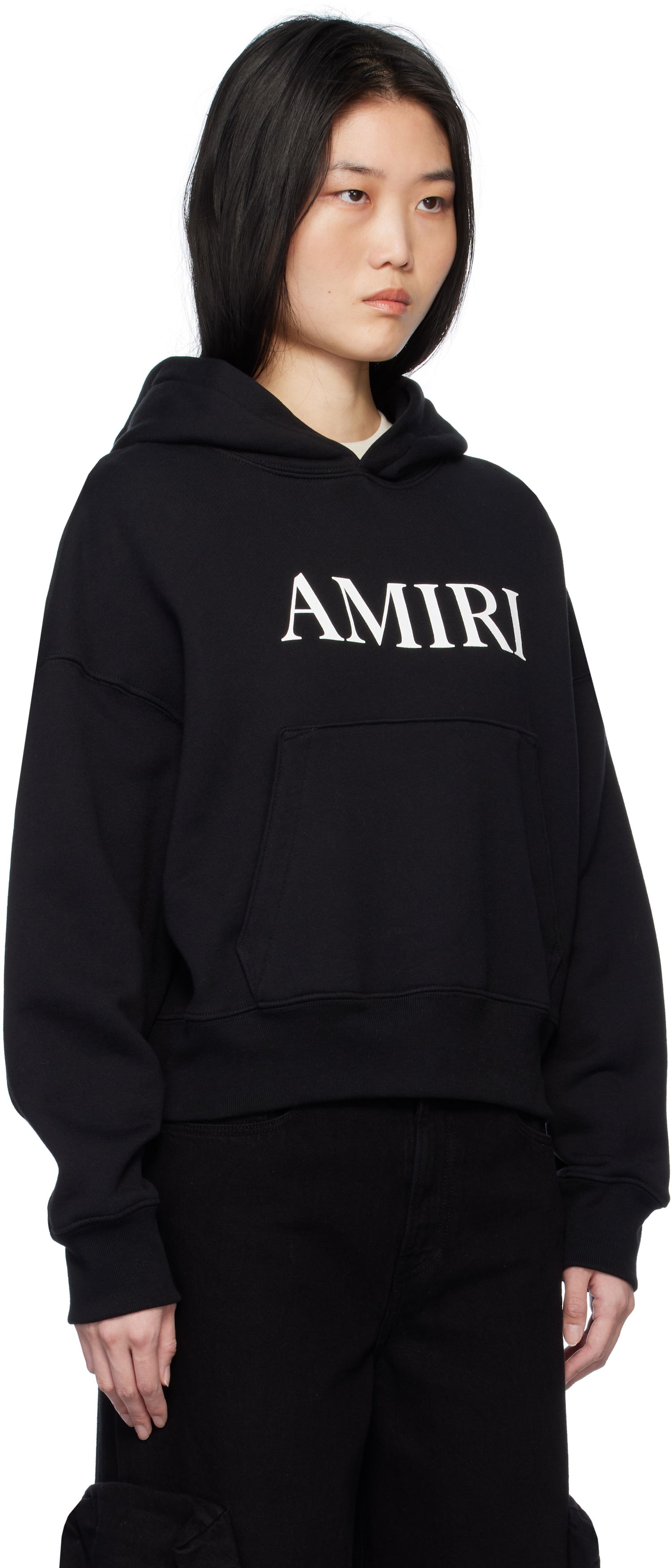 Mikina AMIRI Core Logo Black Hoodie Čierna | AWJYHD1019, 1