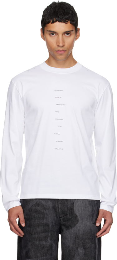 Tričko HELIOT EMIL HELIOT EMIL Effulgence Long Sleeve T-Shirt Biela | AW25_M_09_149_WHT02, 0