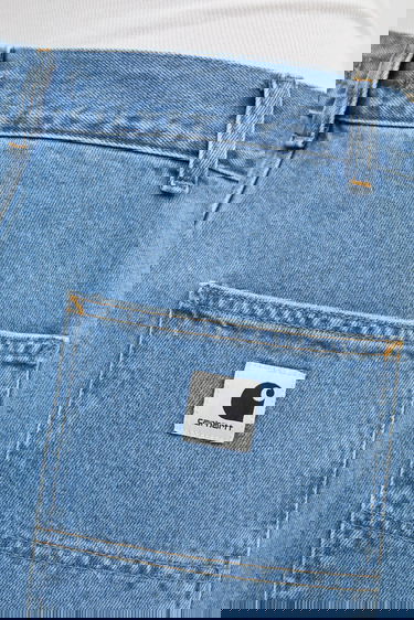 Džínsy Carhartt WIP Brandon Double Knee Pant high waist Modrá | I034635.112, 3