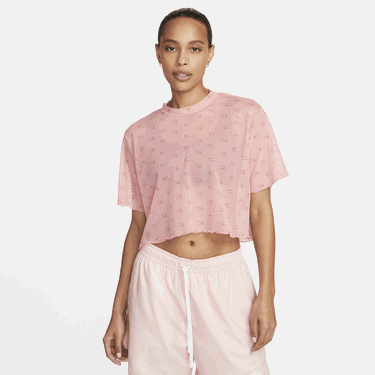 Crop Top Nike Air Printed Mesh Crop Top Ružová | DV8245-611, 0