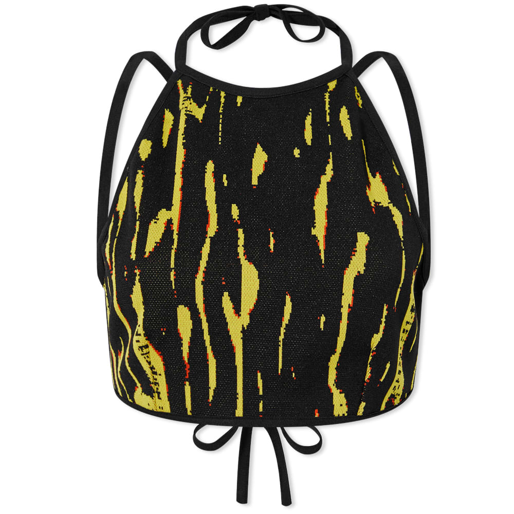 Crop Top Ambush Jacquard Cross Body Top Čierna | BWHA041F22KNI0016500, 0