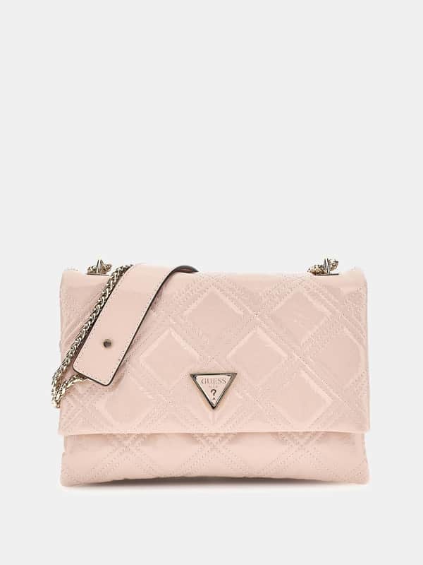 Kabelka GUESS Deesa Patent Crossbody Ružová | HWTG9224210, 0