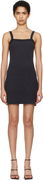 Alexander Wang Waffle-Knit Stretch Cotton Mini Dress