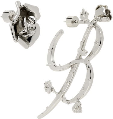 Náušnice Blumarine Silver Rose 'B' Earrings Metalická | P422W230A, 1