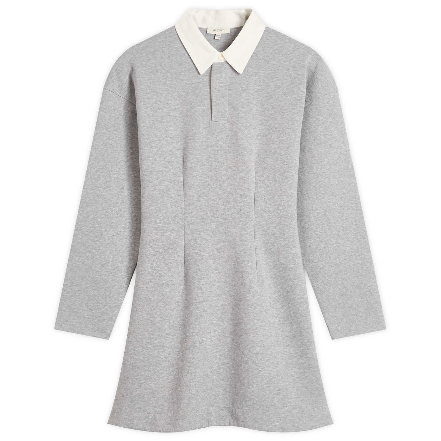 Šaty JW Anderson JW Anderson Long Sleeve Polo Dress, Size Large Šedá | JD0047-PG1845-945, 0