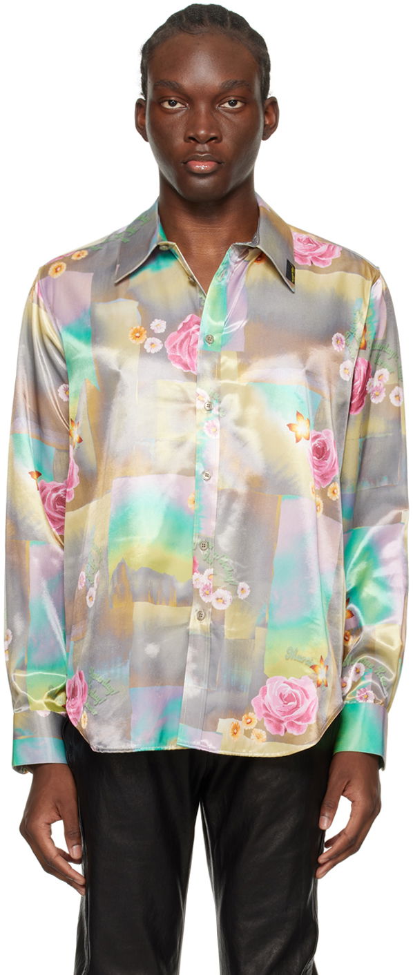 Košeľa Martine Rose Classic Shirt Tyrkysová | MRSS24-401L, 0