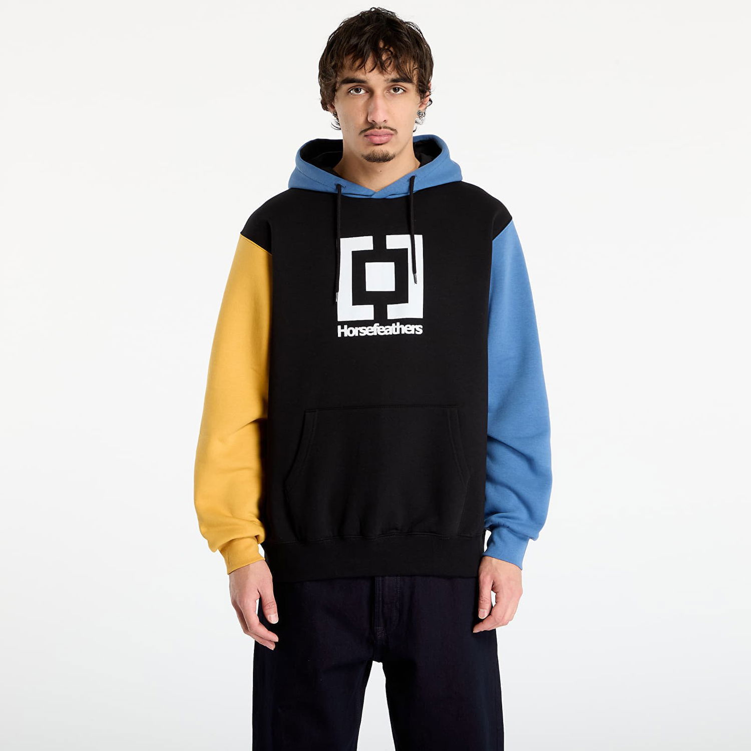 Mikina Horsefeathers Leader Color Block Hoodie Rôznofarebný | SM1355E, 0