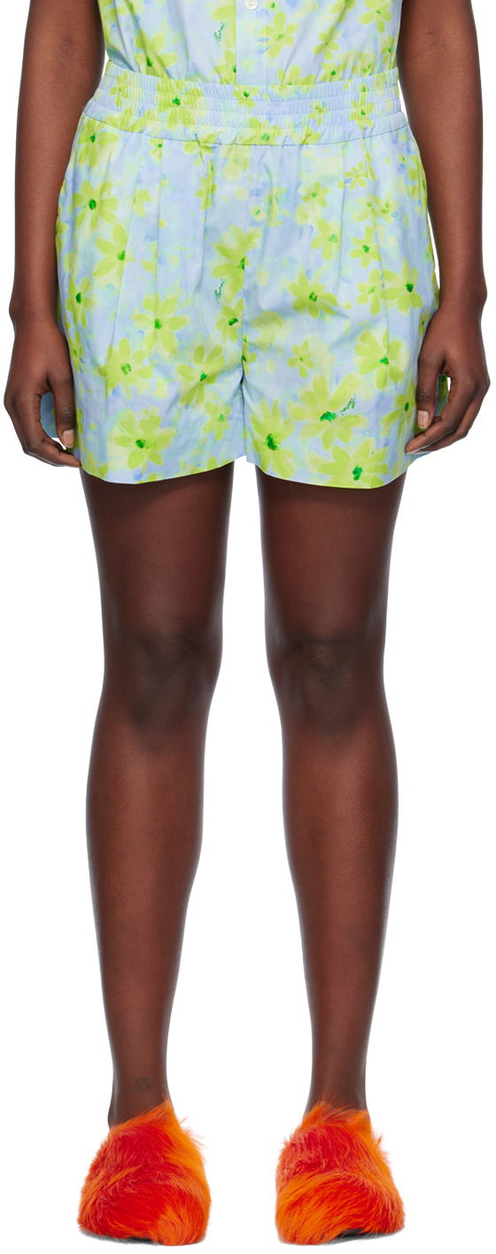 Šortky Marni Parade Shorts Zelené | PAMA0387S0 UTC330, 0